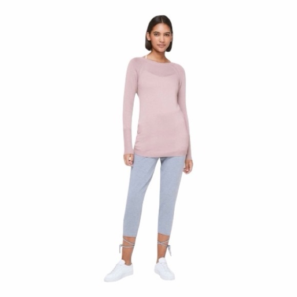 Lululemon Unity Drop Back Cashmere Blend Sweater. Color Smoky Blush. - Picture 5 of 9